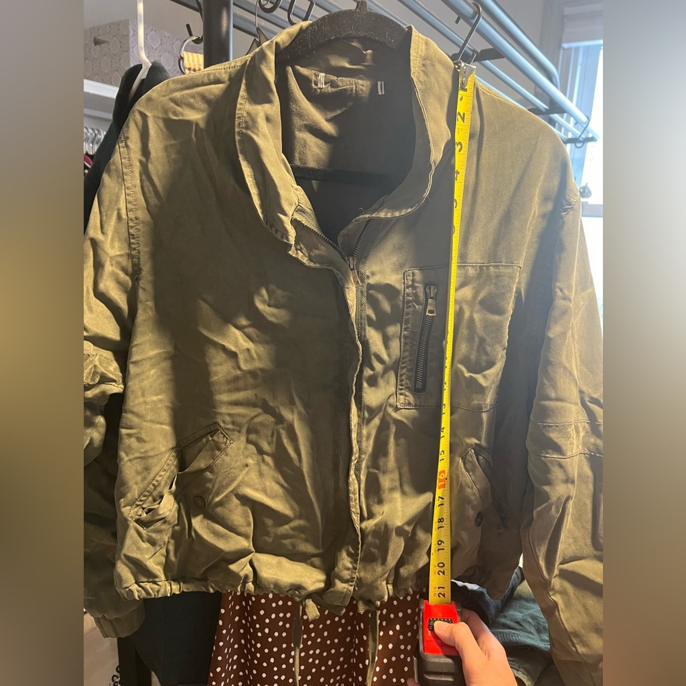 Army green slouchy cargo jacket - Picture 6 of 6